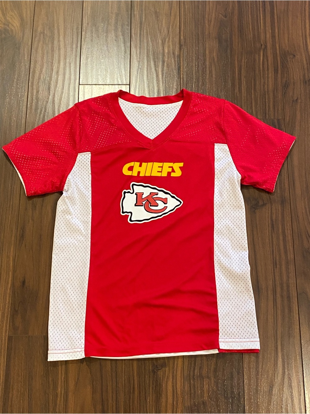 Kansas City Chiefs Flag Football Reversible NFL Youth L Jersey Play Football